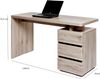 Amazon Marke - Movian Skadar - Schreibtisch mit 3 Schubladen, 140 x 55 x 76 cm, Farbe: San Remo Eiche Bild 3