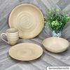 MamboCat Frühstücksteller MamboCat 6er Set Clay Beige Kuchenteller Steingut mit Strudel-Dekor Bild 5
