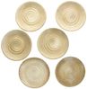 MamboCat Frühstücksteller MamboCat 6er Set Clay Beige Kuchenteller Steingut mit Strudel-Dekor Bild 2