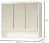 Jokey 'Lymo' Spiegelschrank Bad 3-türig Badmöbel, Hängeschrank, weiß, 49,5 x 14,5 x 58 cm Bild 3