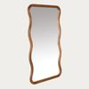 LebensWohnArt Wandspiegel Design Massivholz-Spiegel CURVO 180x80cm Mangoholz Wandspiegel Bild 2