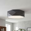 Licht-Erlebnisse Deckenleuchte BISO, ohne Leuchtmittel, Deckenleuchte Grau zeitlos eckig Esszimmer Wohnzimmer Lampe Bild 1