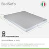 EVERGREENWEB Doppelmatratze für Schlafsofa,10 cm hoch, Faltbare Matratze mit gemütlichem Sitz, orthopädische Matratze aus Polyurethan, weiße hypoallergene Beschichtung, mit Befestigungsbänder160X190 Bild 3