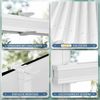 Sanfree Plissee Klemmfix Plisseerollo ohne Bohren Weiß B45 x H120cm inkl. Klemmträger Blickdicht und lichtdurchlässig Jalousie Faltrollo Sichtschutz und Sonnenschutz Rollo für Fenster & Tür Bild 3