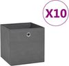 vidaXL Aufbewahrungsboxen 10 Stk. Vliesstoff 28x28x28 cm Grau 325193 Bild 2