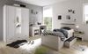 Bettgestell >Lebbie< in Pinie Weiß - 96x90x205cm (BxHxT) Bild 5
