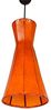 Marrakesch Orient & Mediterran Interior Pendelleuchte Vintage Hängeleuchte Jinjin Orange, Leder & Schmiedeeisen Handarbeit, ohne Leuchtmittel, Handarbeit Bild 2