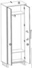 Garderoben-Set >Eddie< (3-teilig) in Eiche / schwarz - 153x197x40 (BxHxT) Bild 5