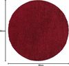 Carpettex 'Unicolor' Hochflor-Teppich, Höhe: 30 mm, Shaggy Langflor, Rot, 80 cm (Rund) Bild 2