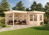 Alpholz Holz 5-Eck Gartenhaus Pepe | Natur | 462x618x236 cm Bild 3