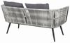 beliani 'RAGUSA' Lounge Set mit Tisch, PE Rattan grau, 156 x 69 x 70 cm Bild 5