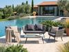 beliani 'RAGUSA' Lounge Set mit Tisch, PE Rattan grau, 156 x 69 x 70 cm Bild 2