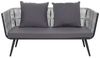 beliani 'RAGUSA' Lounge Set mit Tisch, PE Rattan grau, 156 x 69 x 70 cm Bild 4