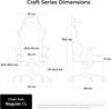 DXRacer CRAFT L Schwarz EPU Leder das Orginal Gaming Stuhl Bild 2