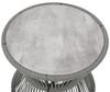 DEGAMO Gartentisch ANCONA, Beistelltisch 56cm rund, 48cm hoch, Rope grau + Glas Bild 4