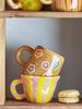 BLOOMINGVILLE MINI Addy Tasse Braun Steingut Bild 2