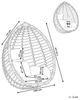 Hängesessel Rattan grau ø 106 cm TOLLO Bild 3