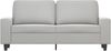 2-Sitzer-Sofa Hellgrau 140 cm Mikrofasergewebe Bild 4