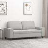 2-Sitzer-Sofa Hellgrau 140 cm Mikrofasergewebe Bild 2