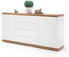 Chiaro Sideboard - Weiß matt Asteiche massiv Bild 3
