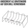 Enders® Rippchen- und Bratenhalter, aus Edelstahl, Halter für 7 Spareribs, Bratkorb, Grillen, Gasgrill, Rippchen, Braten #8823, edelstahlfarben Bild 3