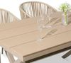 IDIMEX Gartenlounge-Set ISOLA, Garten-Essgruppe, 6 Personen wetterfest aus Alu und Rope champagner Bild 4