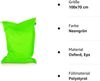 BuBiBag XXL Sitzsack, Outdoor Sitzsäcke für Kinder und Erwachsene, Bodenkissen Beanbag Fatboy wetterfest (Neongrün 100x70 cm) Bild 5