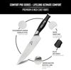 Comfort Pro Serie 8" Chefmesser 56 HRC Edelstahl Schwarz Bild 4