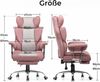 GTPLAYER Gaming-Stuhl Gaming Stuhl, Gamer Stuhl, Ergonomischer Bürostuhl Stoffoberfläche (Packung), Schreibtischstuhl Chefsessel mit Fußstütze höhenverstellbar kunstleder Bild 3