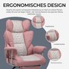 GTPLAYER Gaming-Stuhl Gaming Stuhl, Gamer Stuhl, Ergonomischer Bürostuhl Stoffoberfläche (Packung), Schreibtischstuhl Chefsessel mit Fußstütze höhenverstellbar kunstleder Bild 4