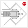 HAILO 3646131 Abfallsorter RONDO-2 Plus 35 (1x18 + 2x8,5) Liter / ab 90 cm Eck - Schrankbreite / Hailo Rondo 90. 3/35 Bild 3
