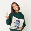 speecheese Dekokissen Schlafende Eule Kissen mit Spruch SchnarchKissen Bild 2