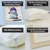 speecheese Dekokissen Schlafende Eule Kissen mit Spruch SchnarchKissen Bild 4