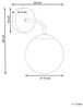 Wandlampe BOOMI Metall Blau Bild 3