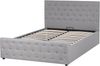 Bett mit Stauraum Stoff AMIENS 140 x 200 cm Hellgrau Bild 5
