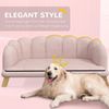 PawHut Tierbett Waschbarer Bezug, Haustiersofa mit Rückenlehne und Holzbeine, Polyester, für mittelgroße Hunde unter 25 kg, Rosa Bild 3