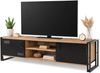 Dmora TV-Schrank Polaris: 180 x 45 x 50 cm, Braun, 2 Fächer Bild 3