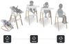 BabyGO Levels Hochstuhl-Set Kinderhochstuhl weiß mit Bouncer Bild 5
