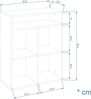 KOMTO Bücherregal RIM4 Regal Standregal Würfelregal Büroregal Bücherschrank, Wohnzimmer für Kinderzimmer 65,8 х 30,7 х 80,4 cm Bild 3