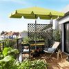 Sekey Balkon Sonnenschirm 3-in-1 SET | Rechteckig Sonnenschirm 200x125 cm, UPF50+, GRS-zertifiziert | 6-Stärkstahl-Rahmen + Sonnenschirmhalter + Sonnenschirmhülle | Für runde/ecks Geländer Bild 5