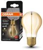 Osram LED-Lampen, Vintage-Edition, 8 Watts Ersatz, E27, A-shape, 2700 Kelvin, Warm weiß, Klares Glas, single Pack Bild 1