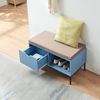 Schuhbank Colwyn 80x40x45 cm Blau [en. casa] Bild 4