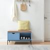 Schuhbank Colwyn 80x40x45 cm Blau [en. casa] Bild 3