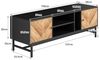 SOFTWEARY Lowboard Breite 150 cm, TV-Schrank, stehend, Fernsehschrank, stehend, matt Bild 5