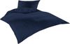Bettwaesche-mit-Stil Mako Satin Damast Bettwäsche Waves Dunkel Blau Garnitur 155x220cm Bild 2