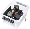 Orthex Stapelbox 3x stapelbare Box Smart Store Classic 31 transparent Deckel & Verschlu (3 St) Bild 5