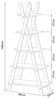 Bücherregal Vanlilu Kiefernholz 145x65x32 cm Natur/Weiß [en. casa] Bild 2
