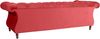 Ivette Sofa 3-Sitzer Samtvelours Rot Buche Nussbaumfarben Bild 3