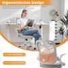 DUMOS Bürostuhl Ergonomisch, Schreibtischstuhl mit Lendenwirbelstütze, Verstellbaren Armlehnen Drehstuhl, Höhenverstellbarer Office Chair, Bürostühle Geeignet für Büro und Schlafzimmer (Grau) Bild 4