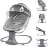 Kikkaboo Babywippe Winks 2 in 1 Stuhl, Moskitonetz, ​Timer, Musik, Fernbedienung grau Bild 2
